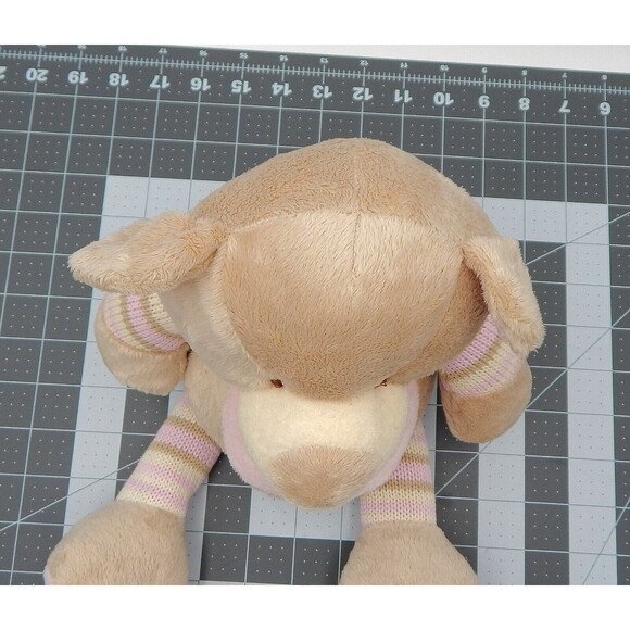 Maison Chic Teddy Bear Plush Stuffed Animal Knitted Arms Legs 14 Inch - Picture 7 of 12